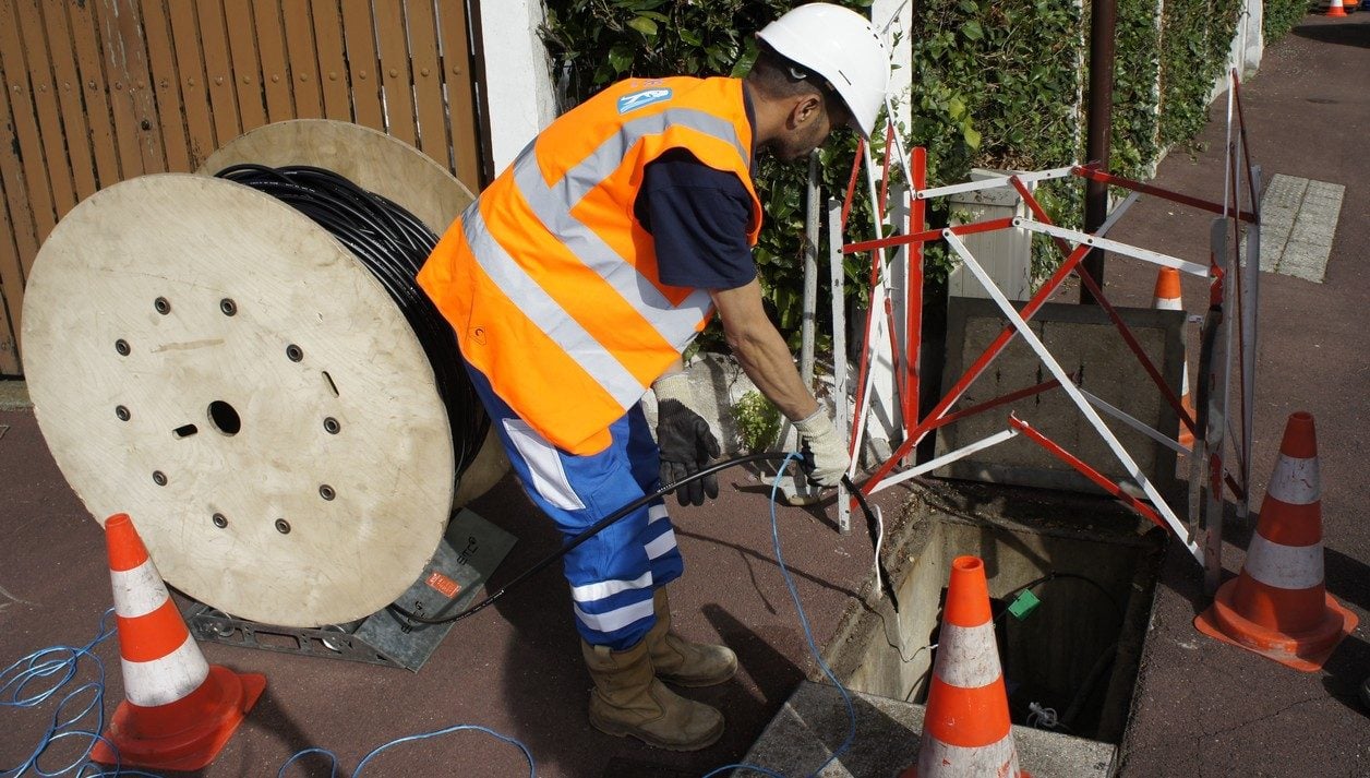 Fibre optique - chantier